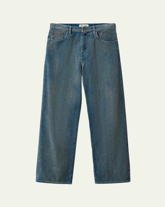Corduroy Straight Leg Pants